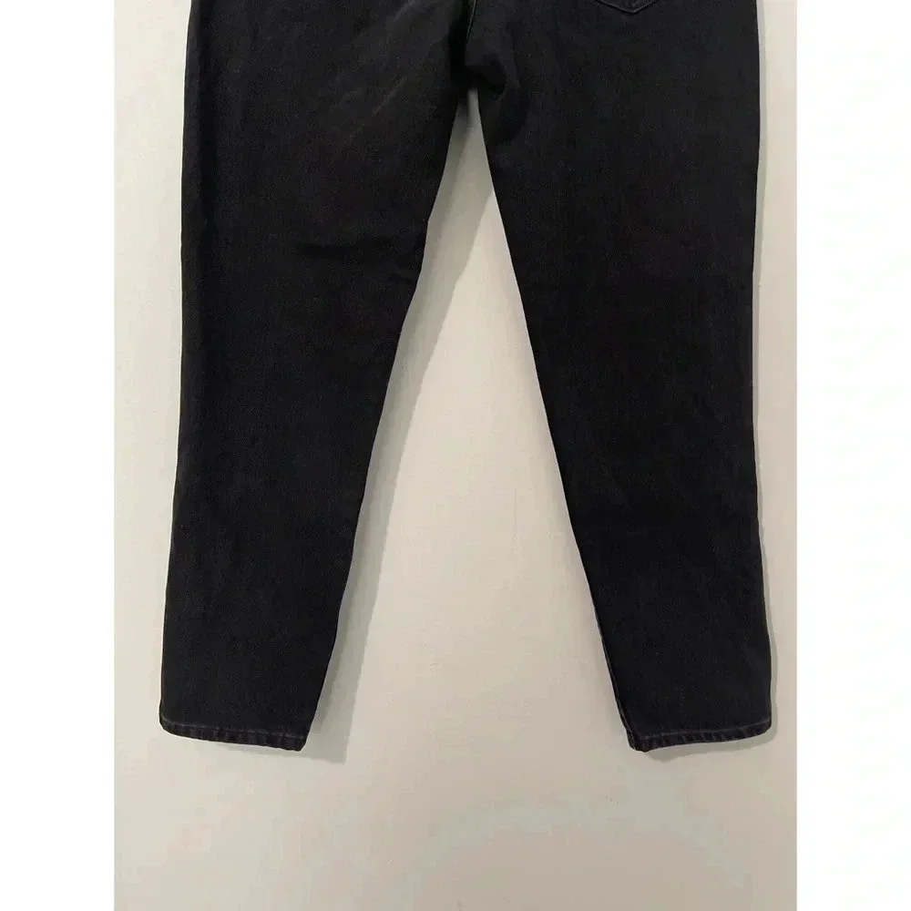 Aritzia Sunday Best‎ Zola Mom Jean Size 6 Black High Rise Tapered Leg